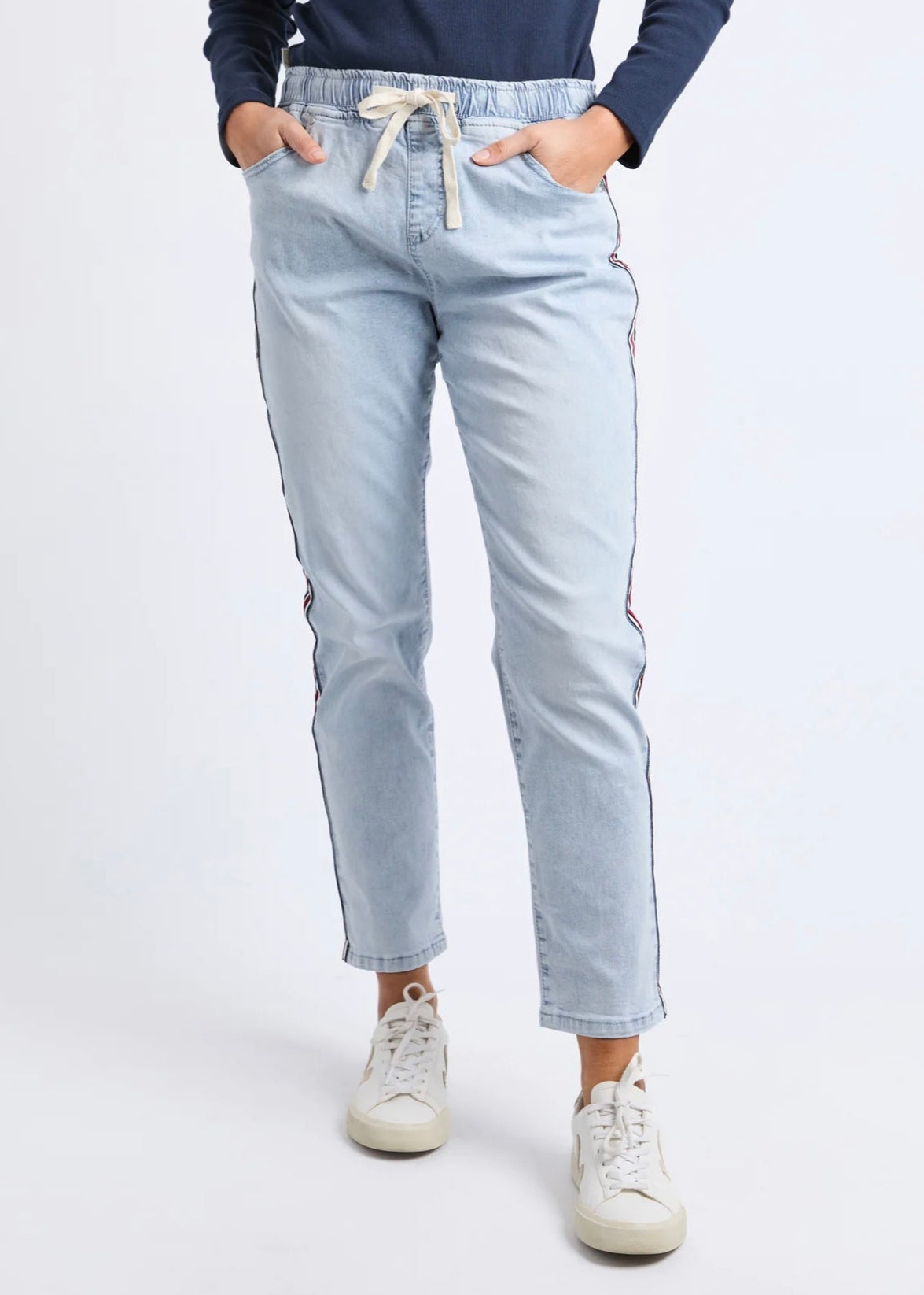 Juliette Taped Jogger ~ Vintage Blue