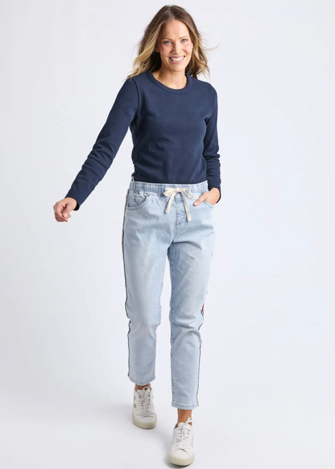 Juliette Taped Jogger ~ Vintage Blue