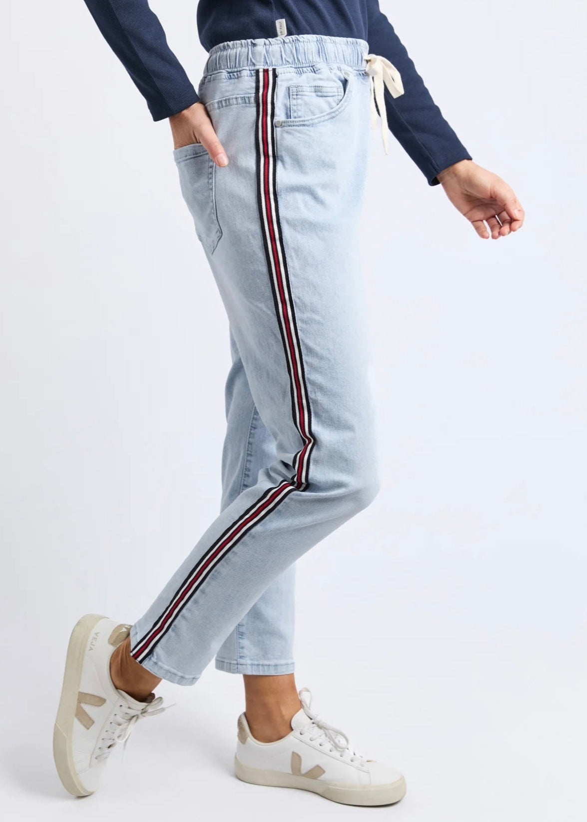 Juliette Taped Jogger ~ Vintage Blue