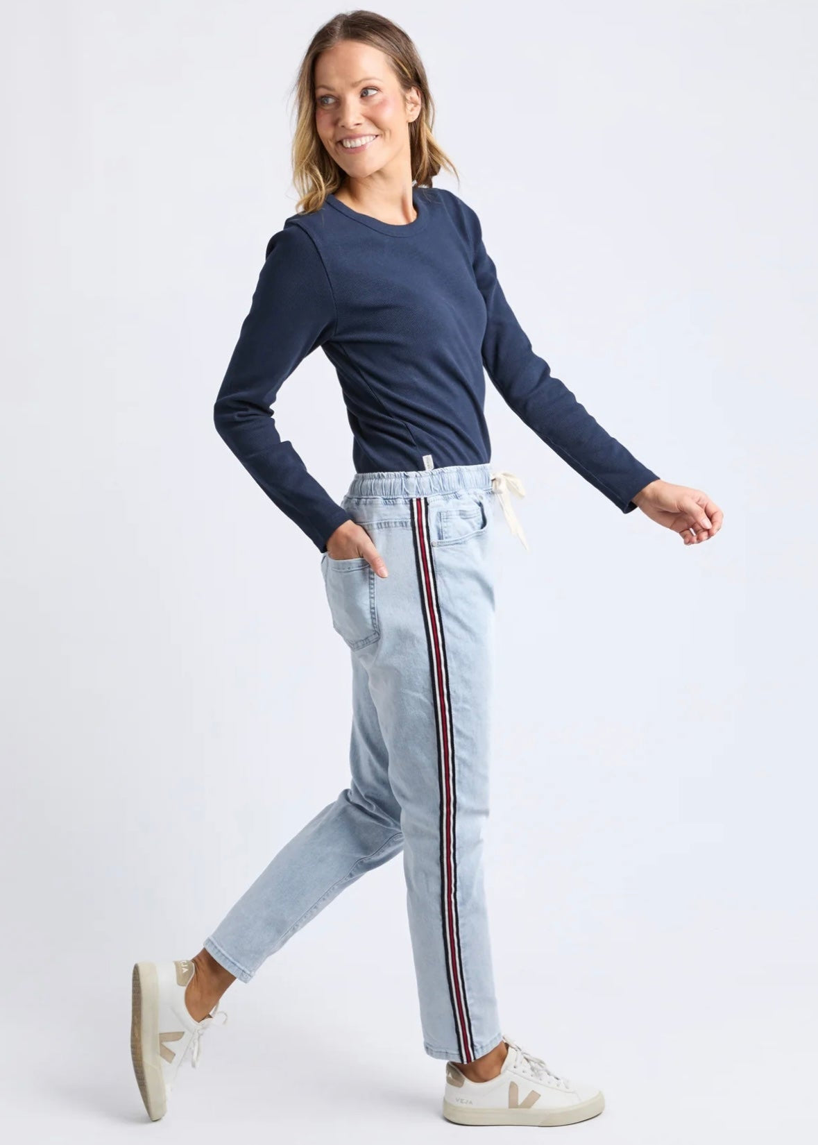 Juliette Taped Jogger ~ Vintage Blue