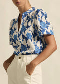 Recollect Top ~ Azure Bouquet