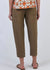 Cropped Linen Pant ~ Tobacco