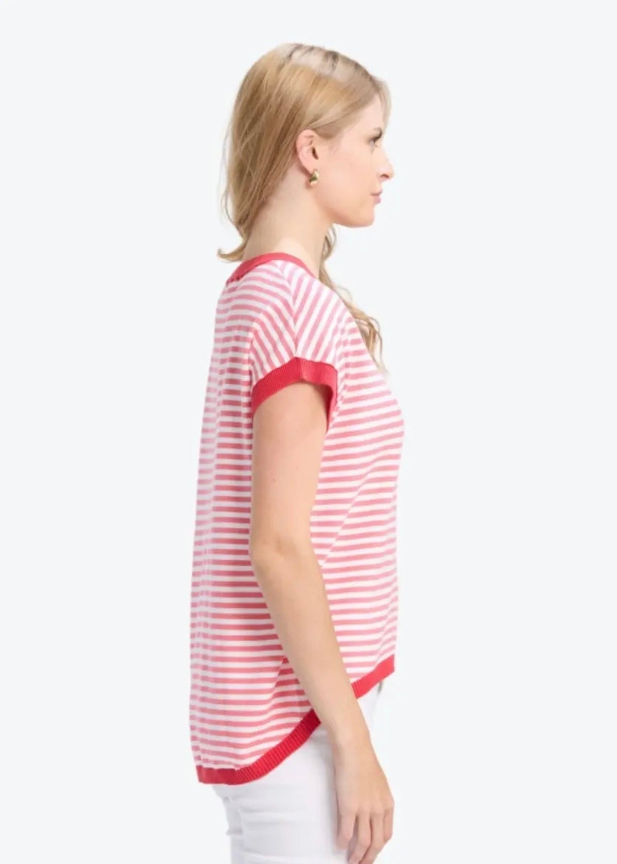 Laneway Top ~ Pink Stripe