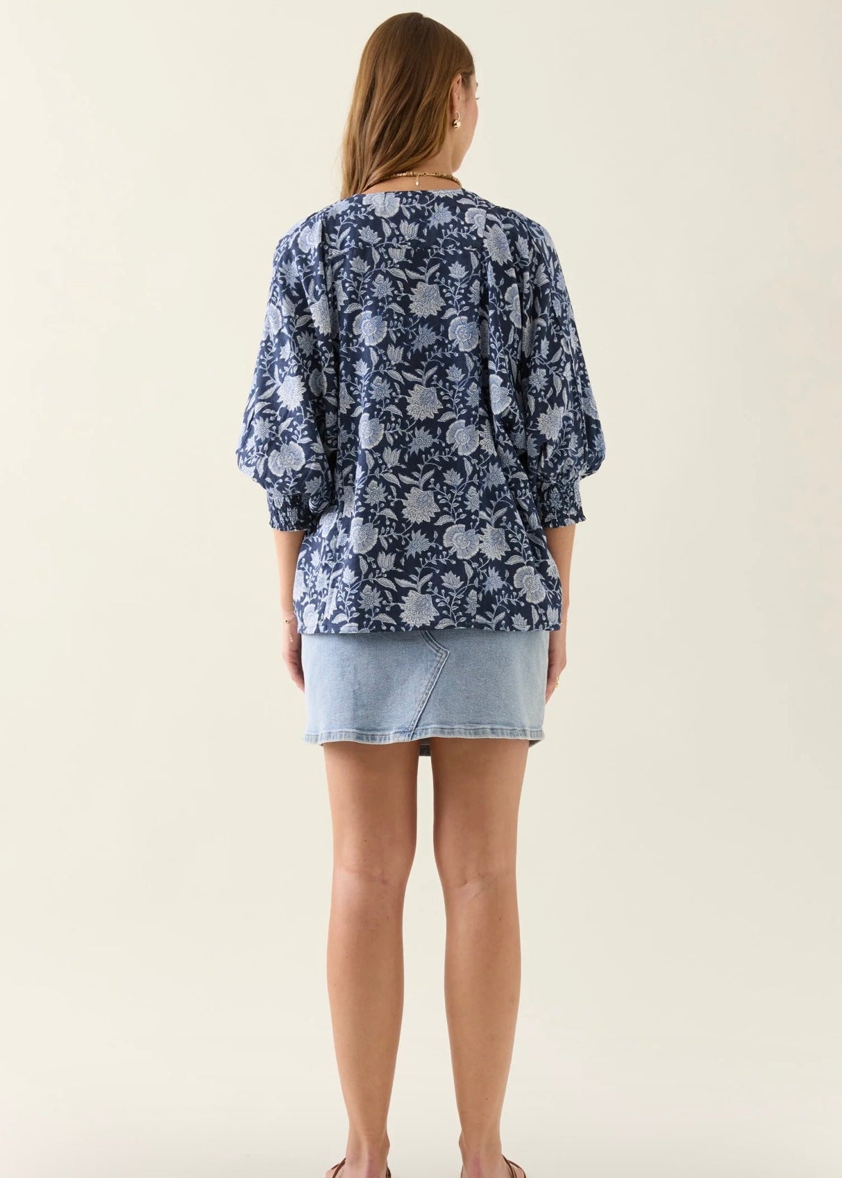 Wilma Top ~ Navy