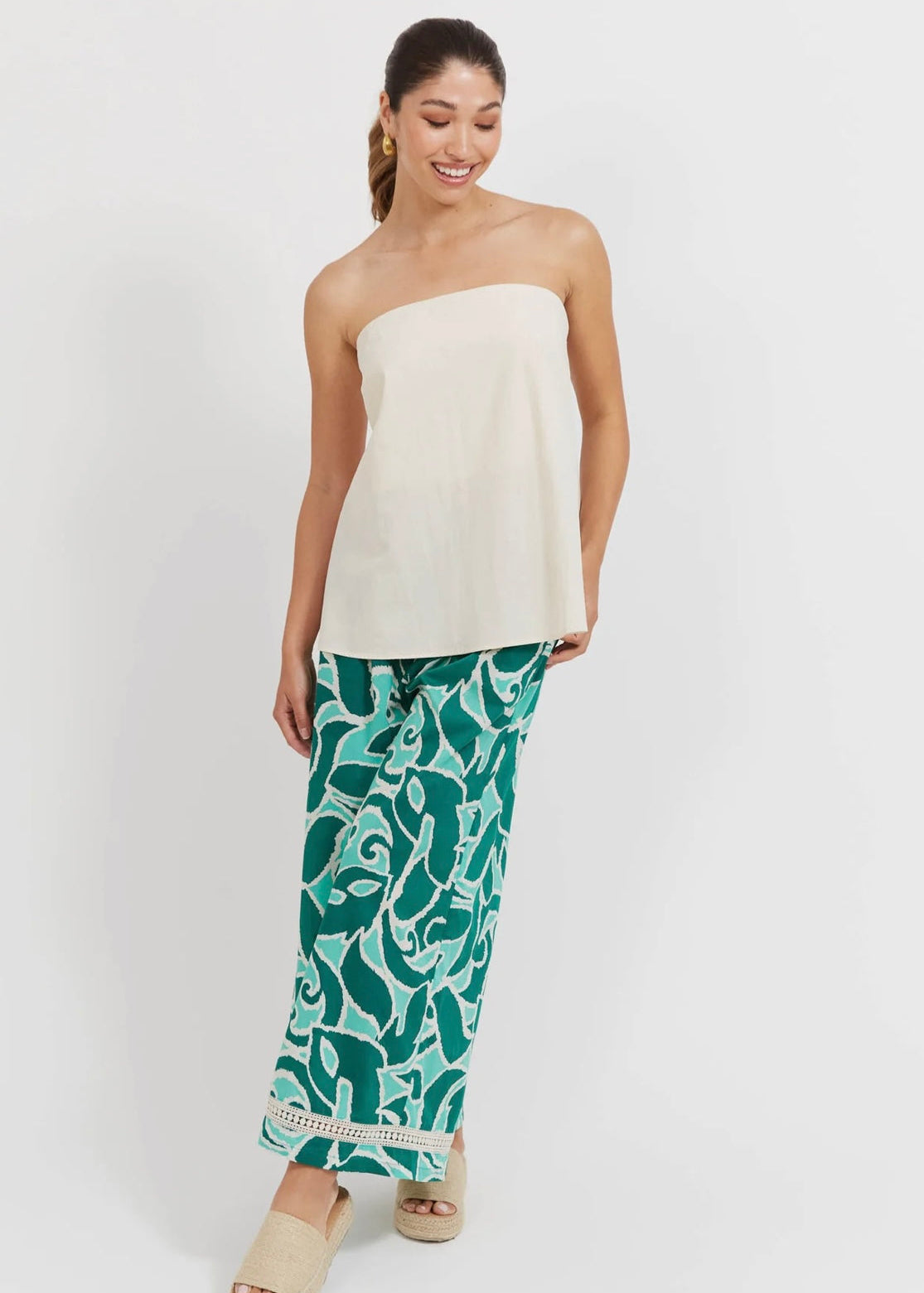 Santos Convertible Tank ~ Bisque