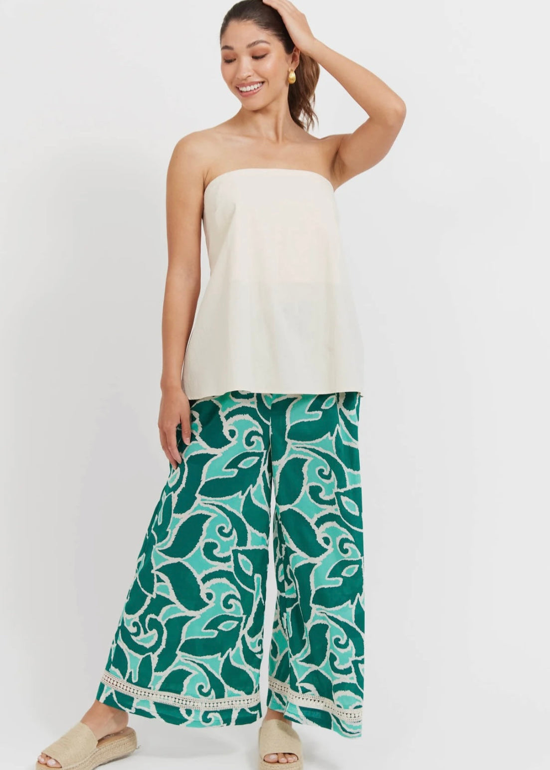 Santos Convertible Tank ~ Bisque