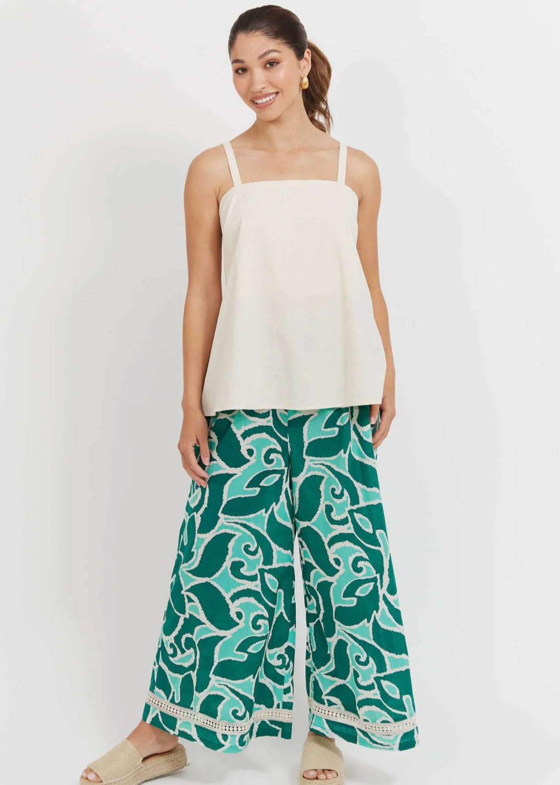 Santos Convertible Tank ~ Bisque