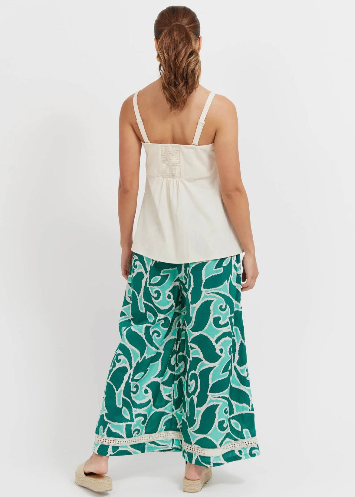 Santos Convertible Tank ~ Bisque