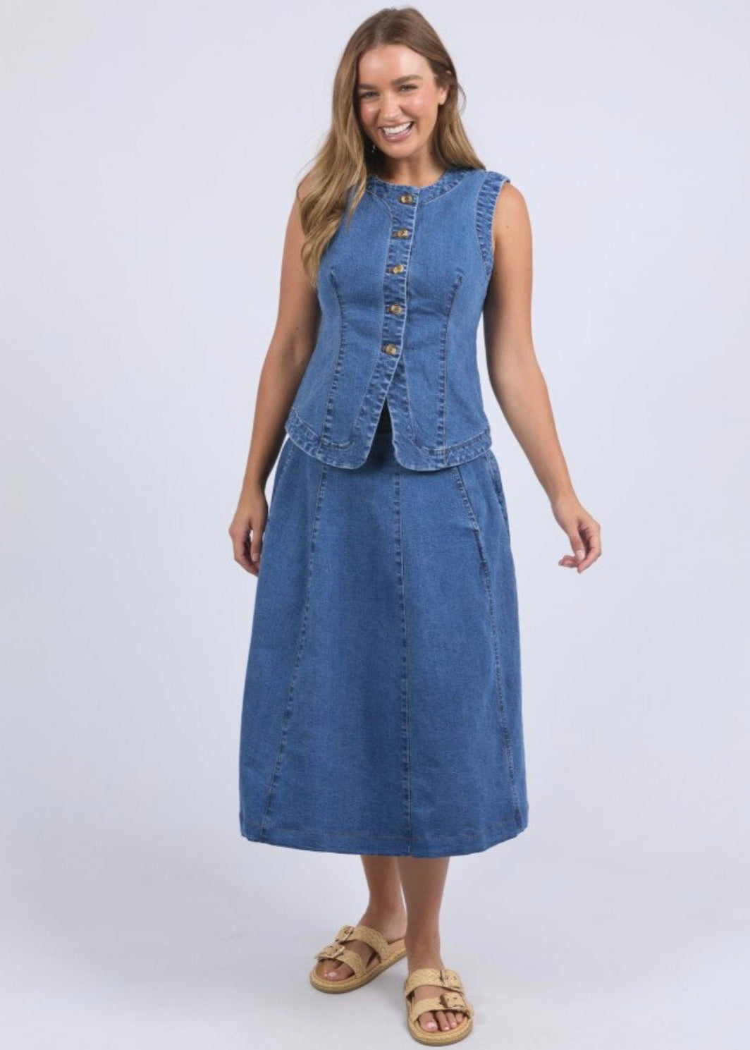 Abbott Vest ~ Denim
