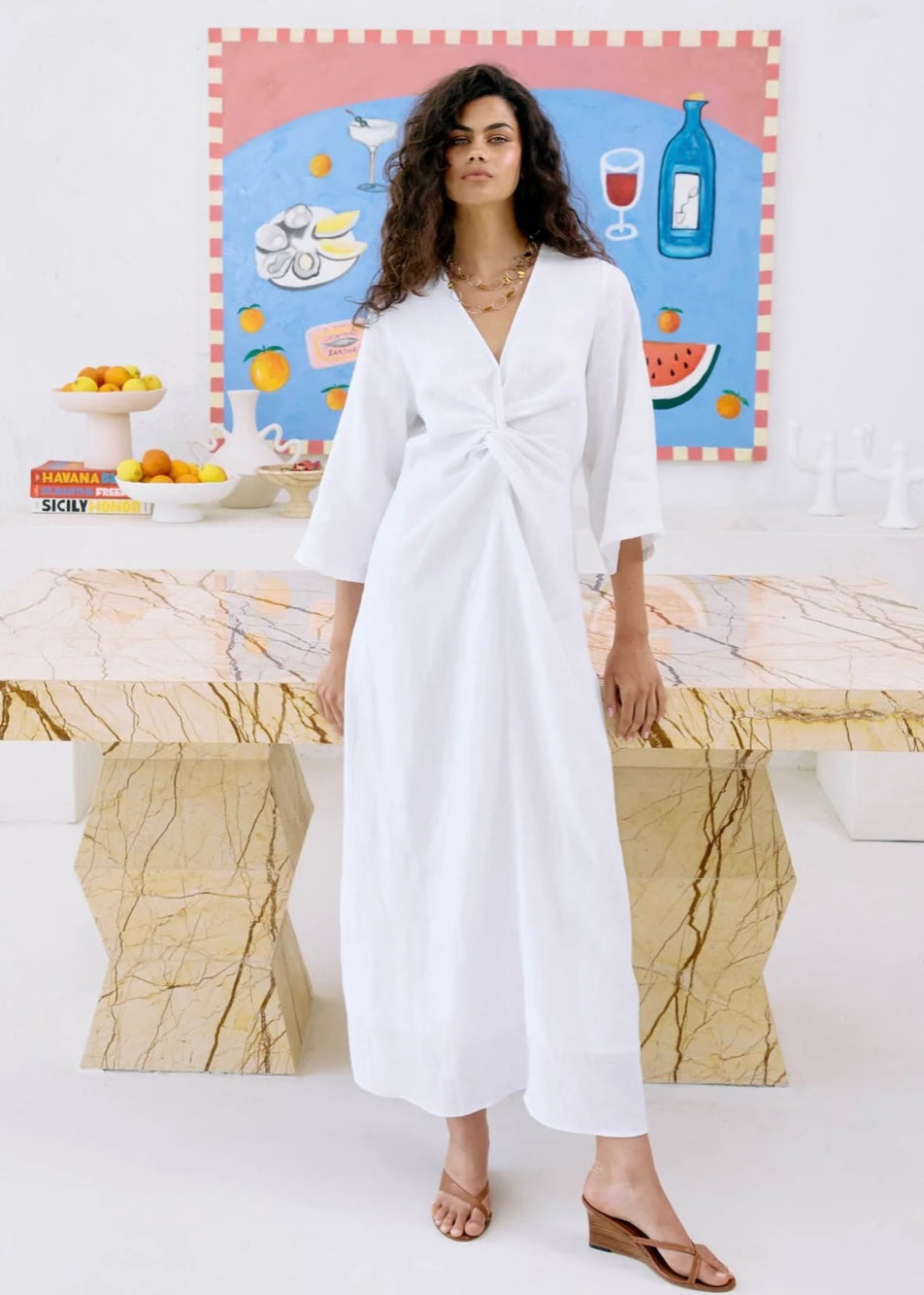 Miramar Twist Maxi ~ White