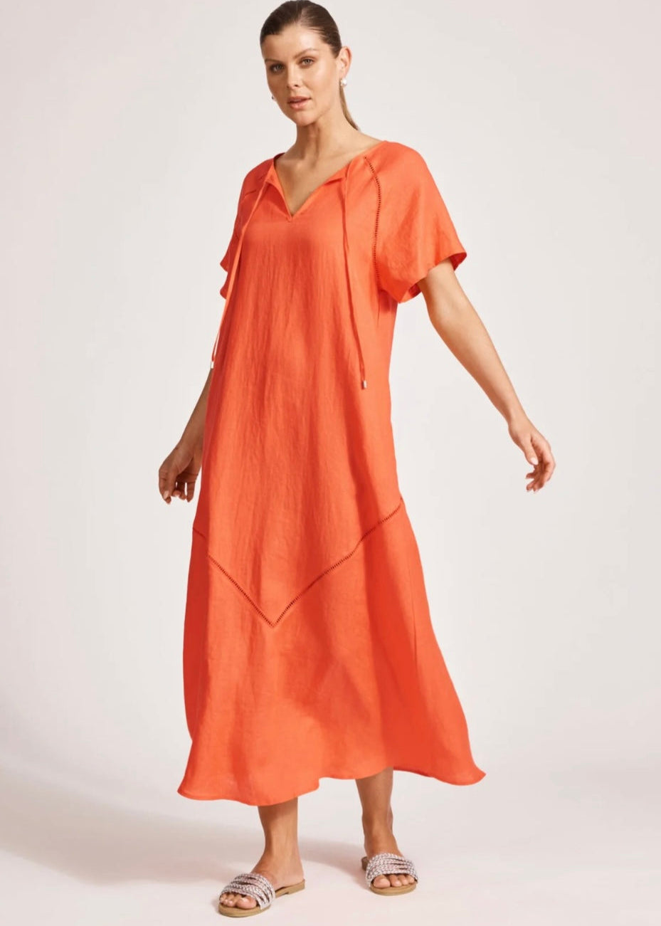 Miramar Maxi Dress ~ Coral
