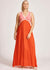 Alegria Spliced Maxi Dress ~ Cameo/Coral
