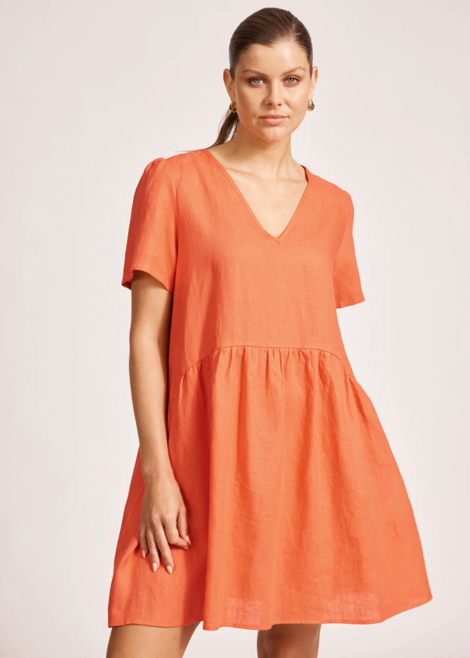Miramar Midi Dress ~ Coral