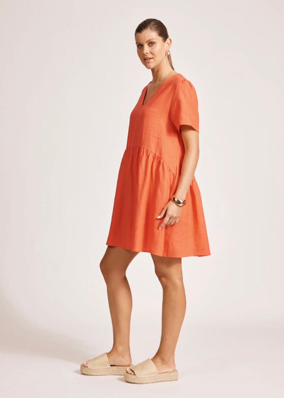 Miramar Midi Dress ~ Coral