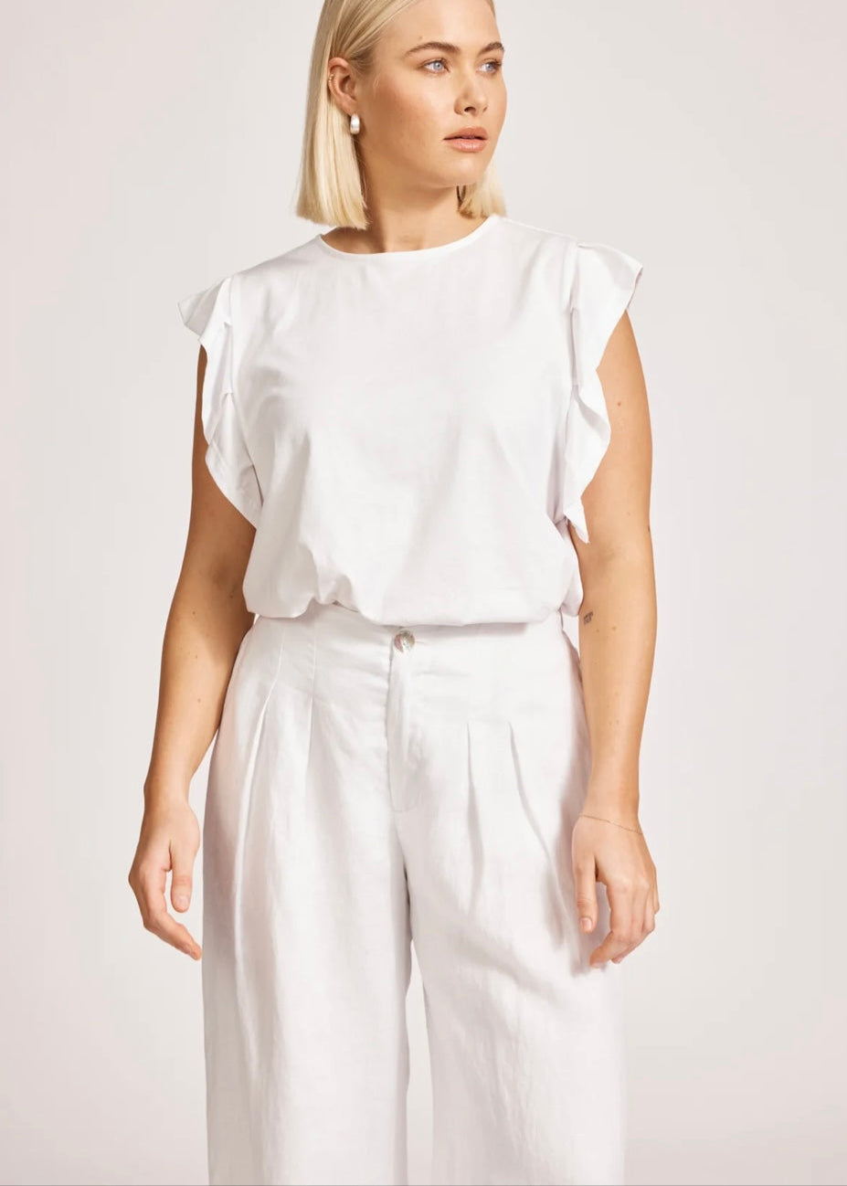 Miramar Palazzo Pant ~ White