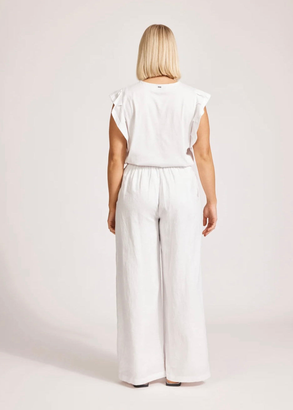Miramar Palazzo Pant ~ White