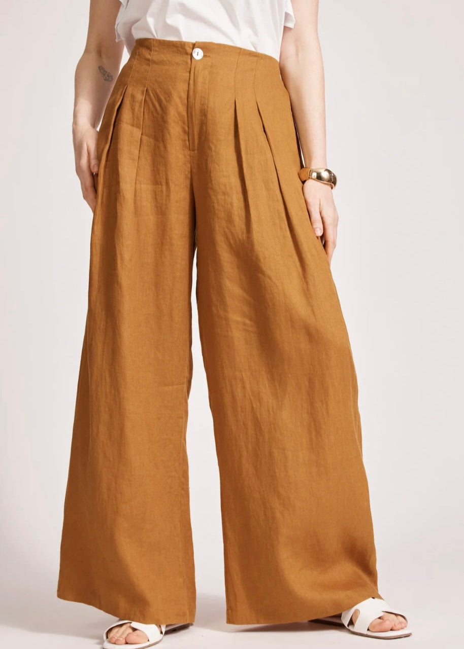 Miramar Palazzo Pant ~ Caramel