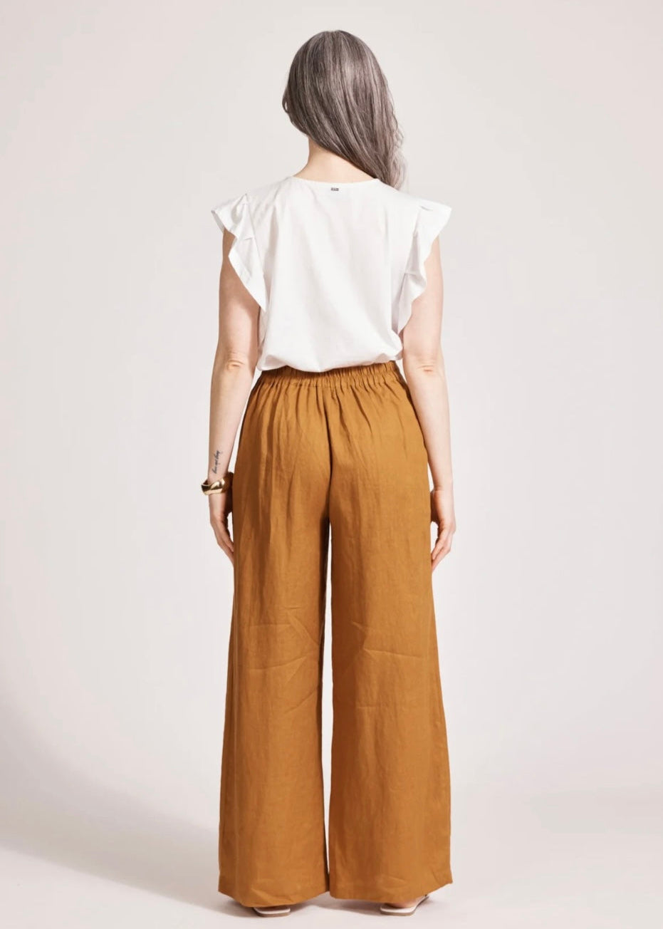 Miramar Palazzo Pant ~ Caramel