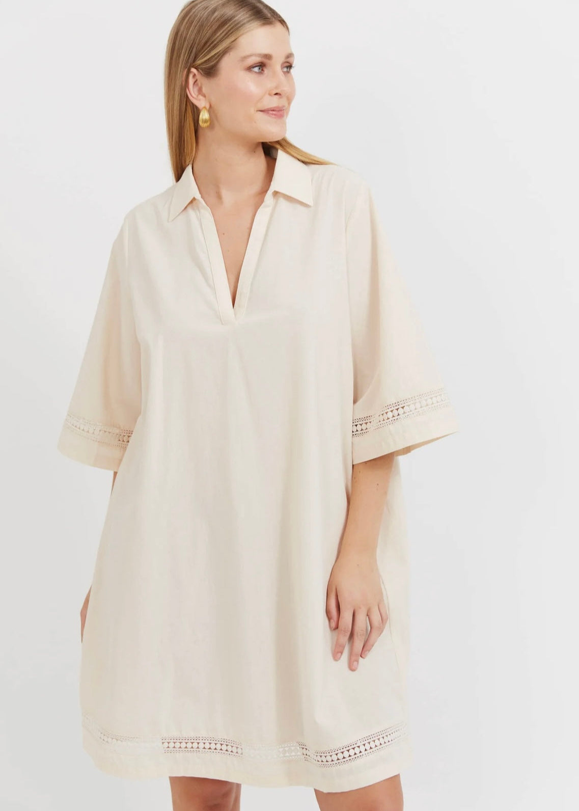 Santos Shift Dress ~ Bisque