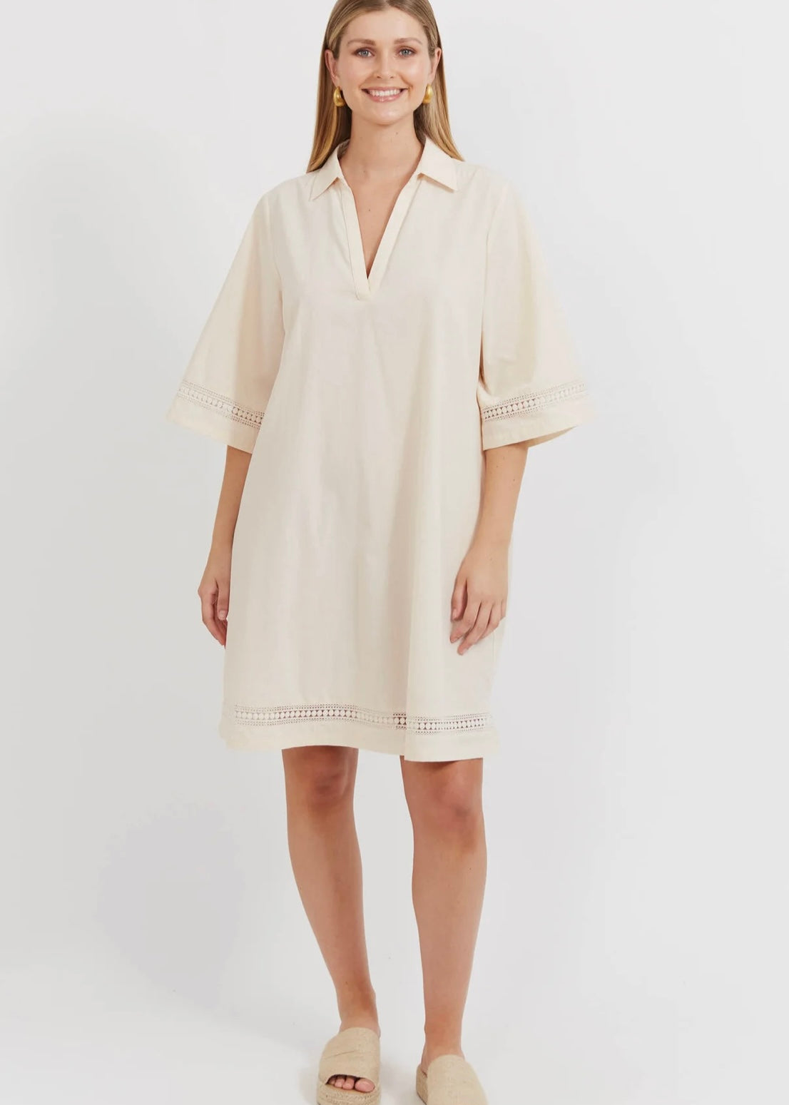 Santos Shift Dress ~ Bisque