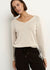 Afternoon Relaxed V Neck Knit Jumper ~ Natural