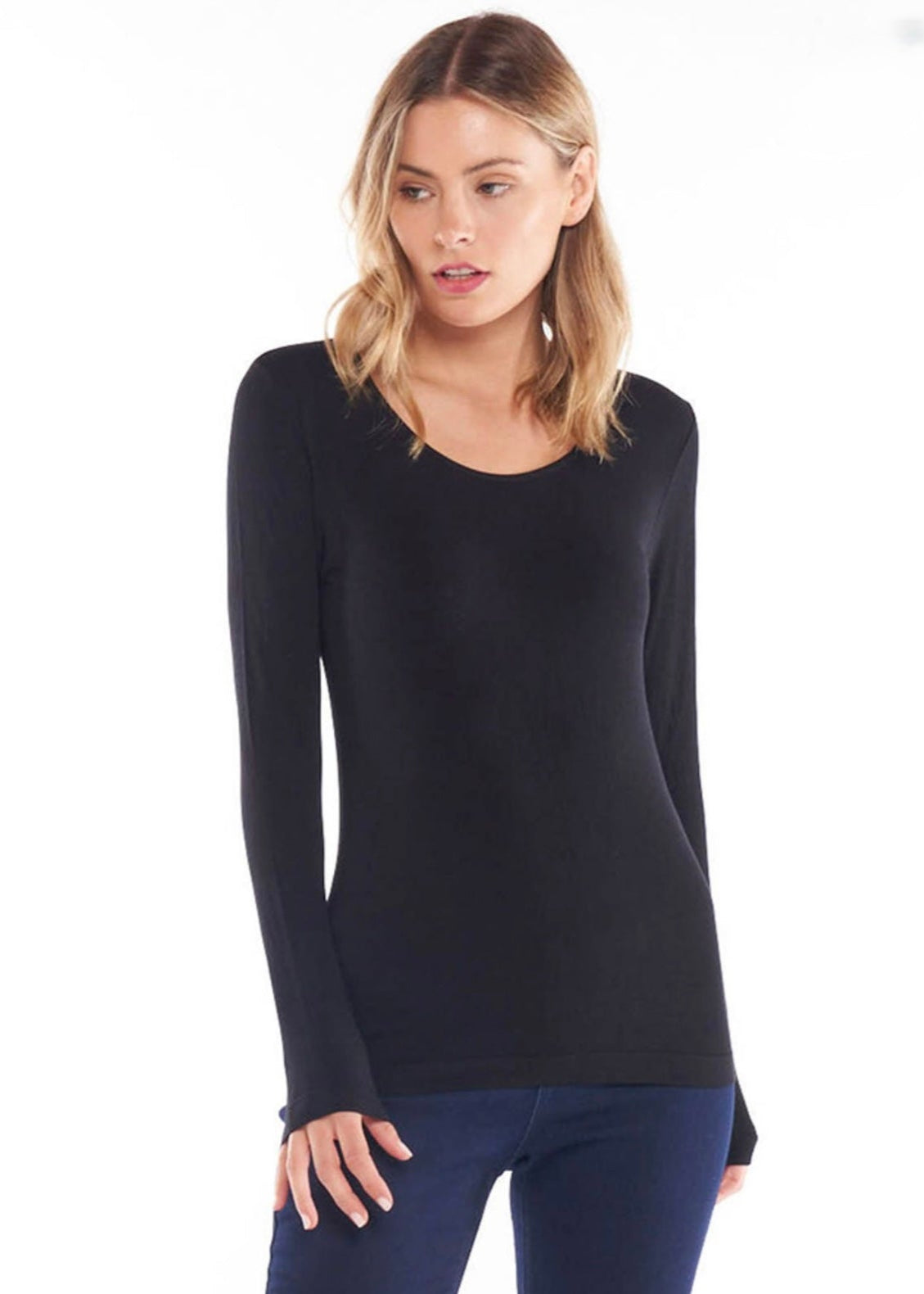 Kelli Long sleeve Top ~ Black