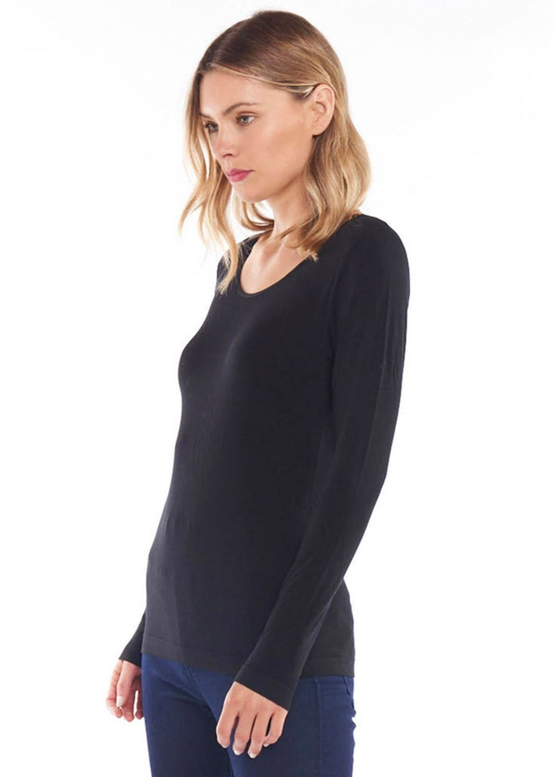 Kelli Long sleeve Top ~ Black