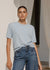 Precise SS Knited Tee ~ Sky Blue