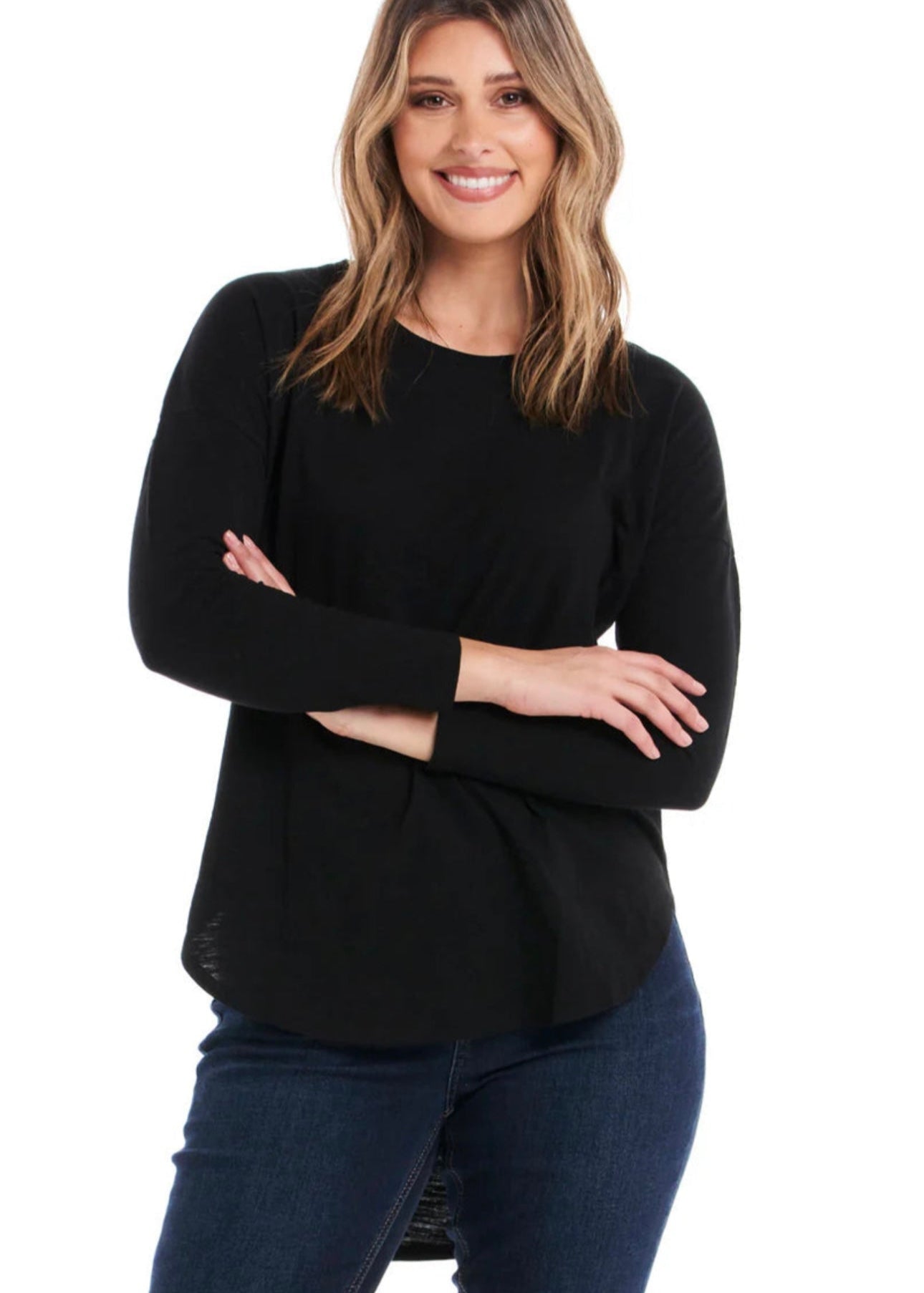 Jessie Long Sleeve Tee ~ Black