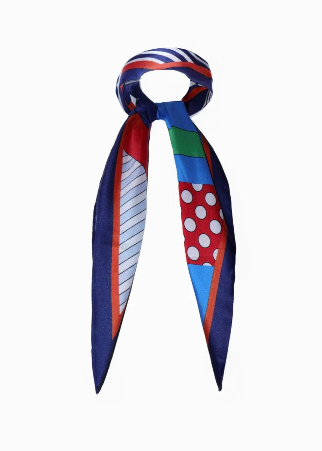 Trapezoid Scarf ~ Spots &amp; Stripes