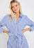Forward Cotton Midi Dress ~ Blue Stripe