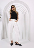 Leo Barrel Jeans ~ White