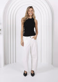 Toni Barrel Jeans ~ White