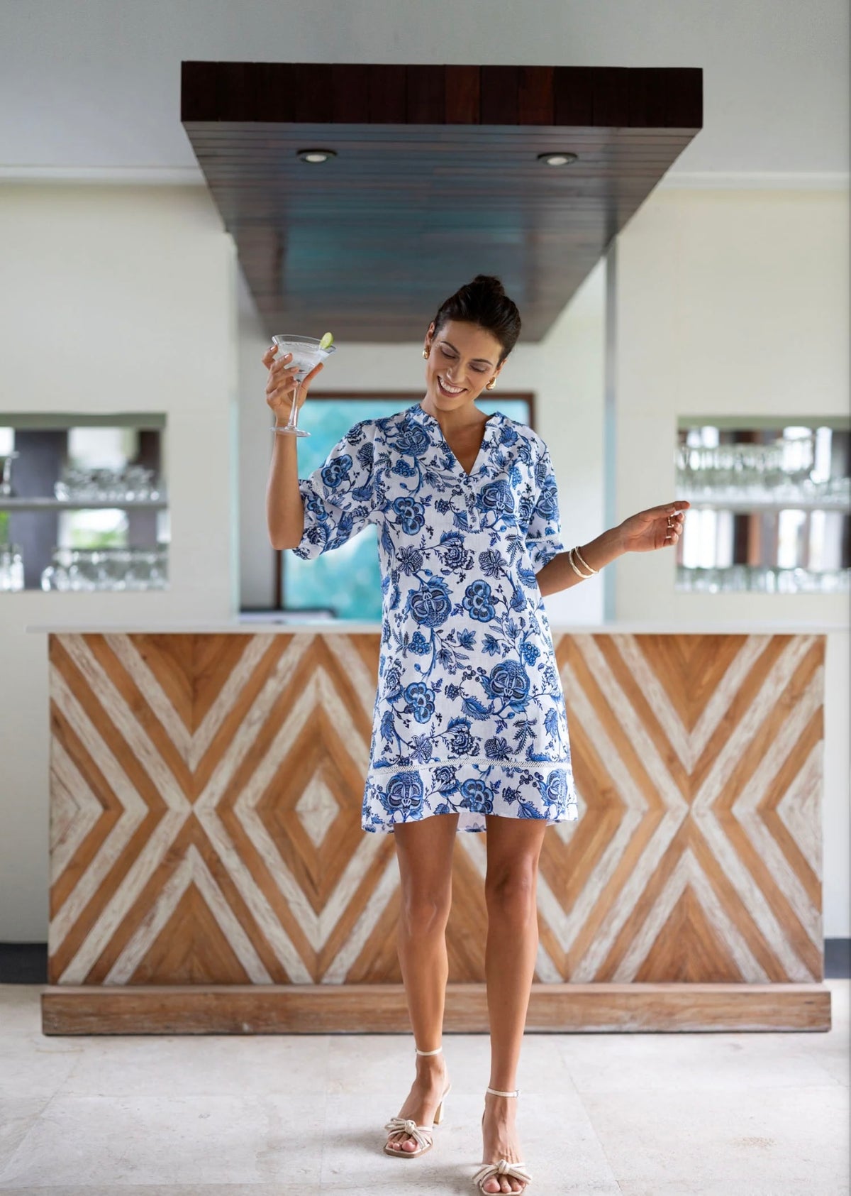 Rosa Shift Dress ~ Le Jardin