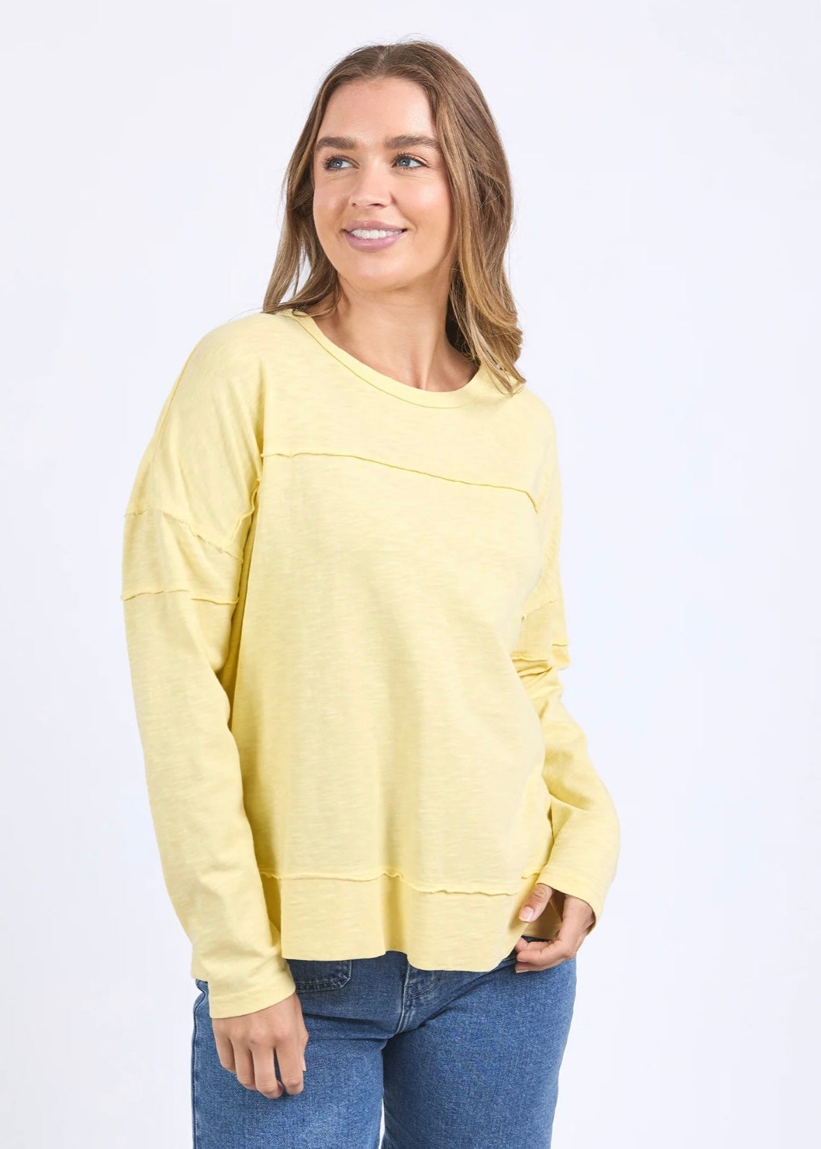 Jayne Throw on Top ~ Lemon