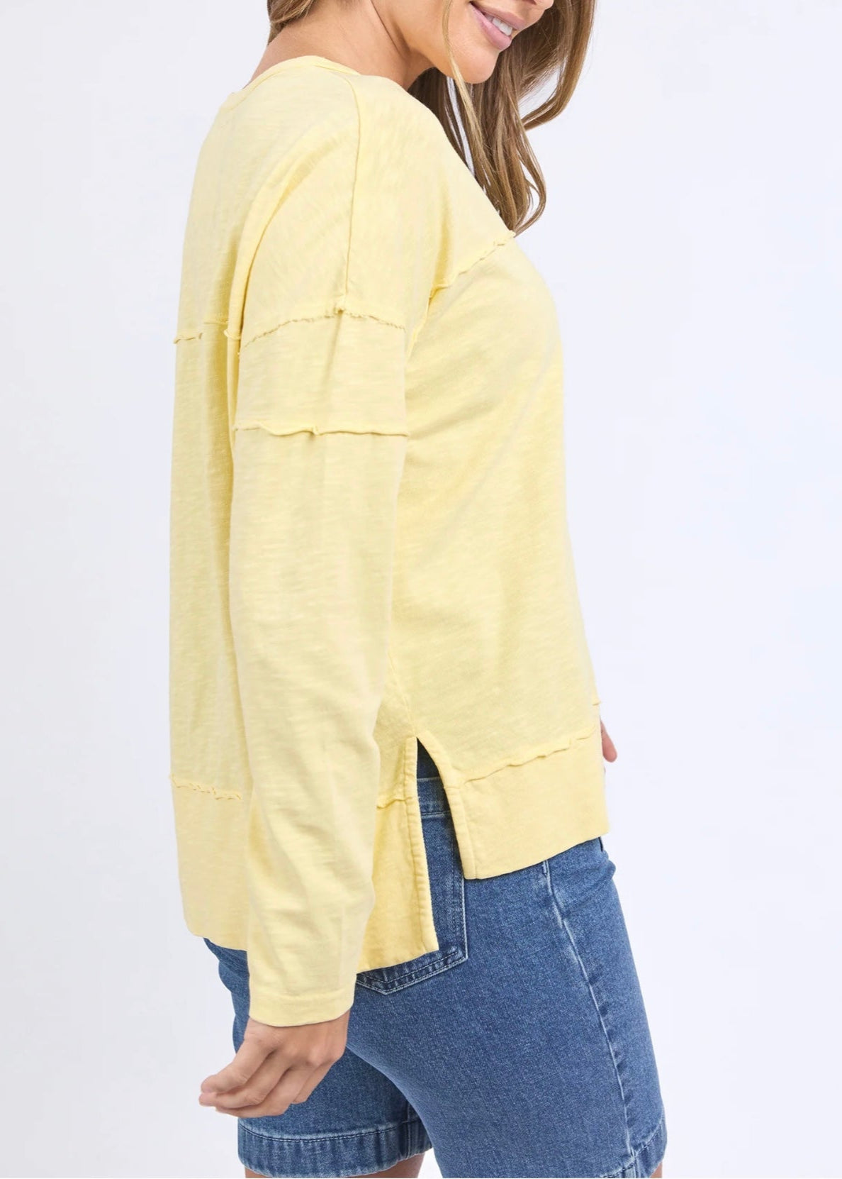 Jayne Throw on Top ~ Lemon