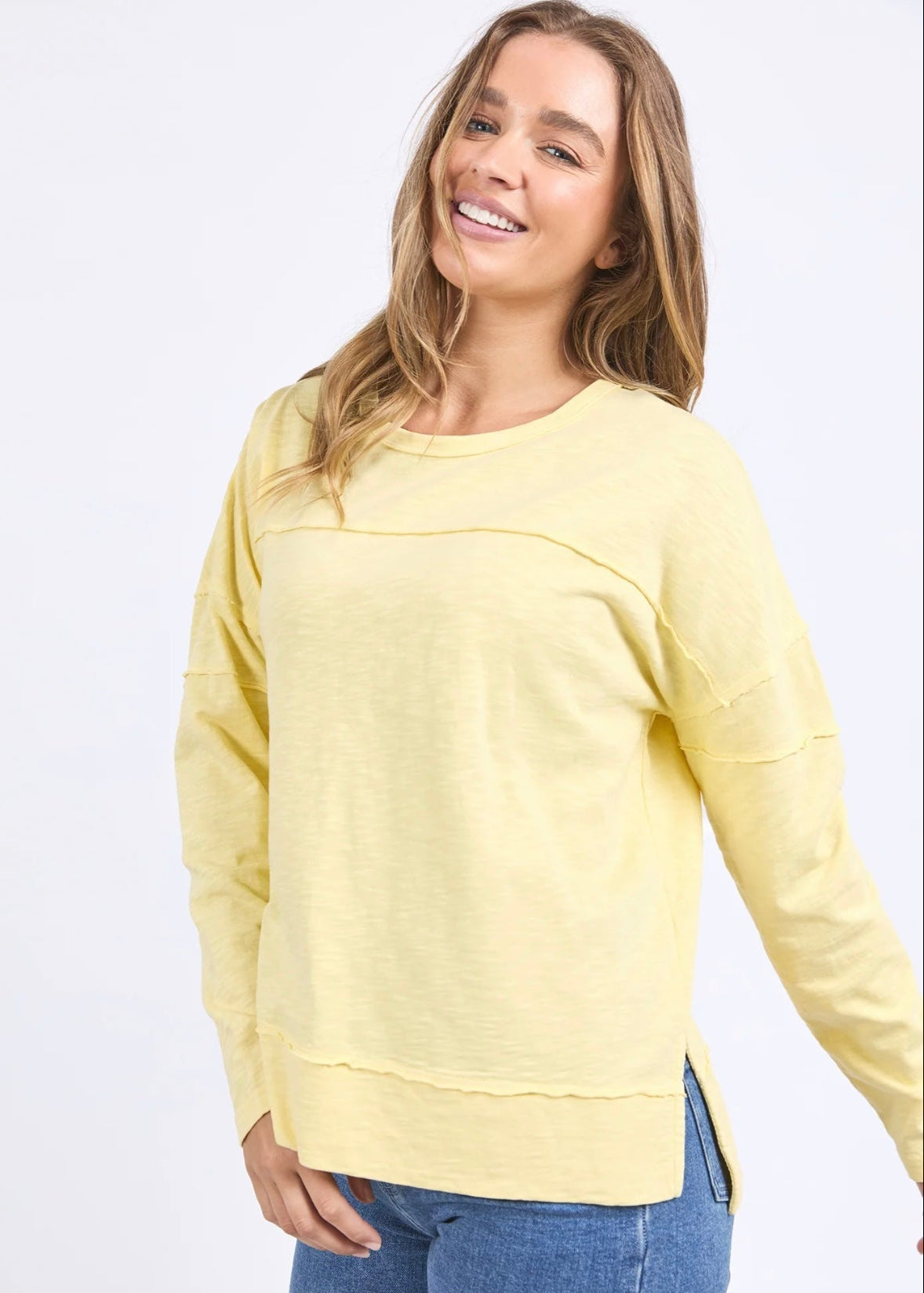 Jayne Throw on Top ~ Lemon