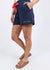 Simplified Confetti Shorts ~ Navy