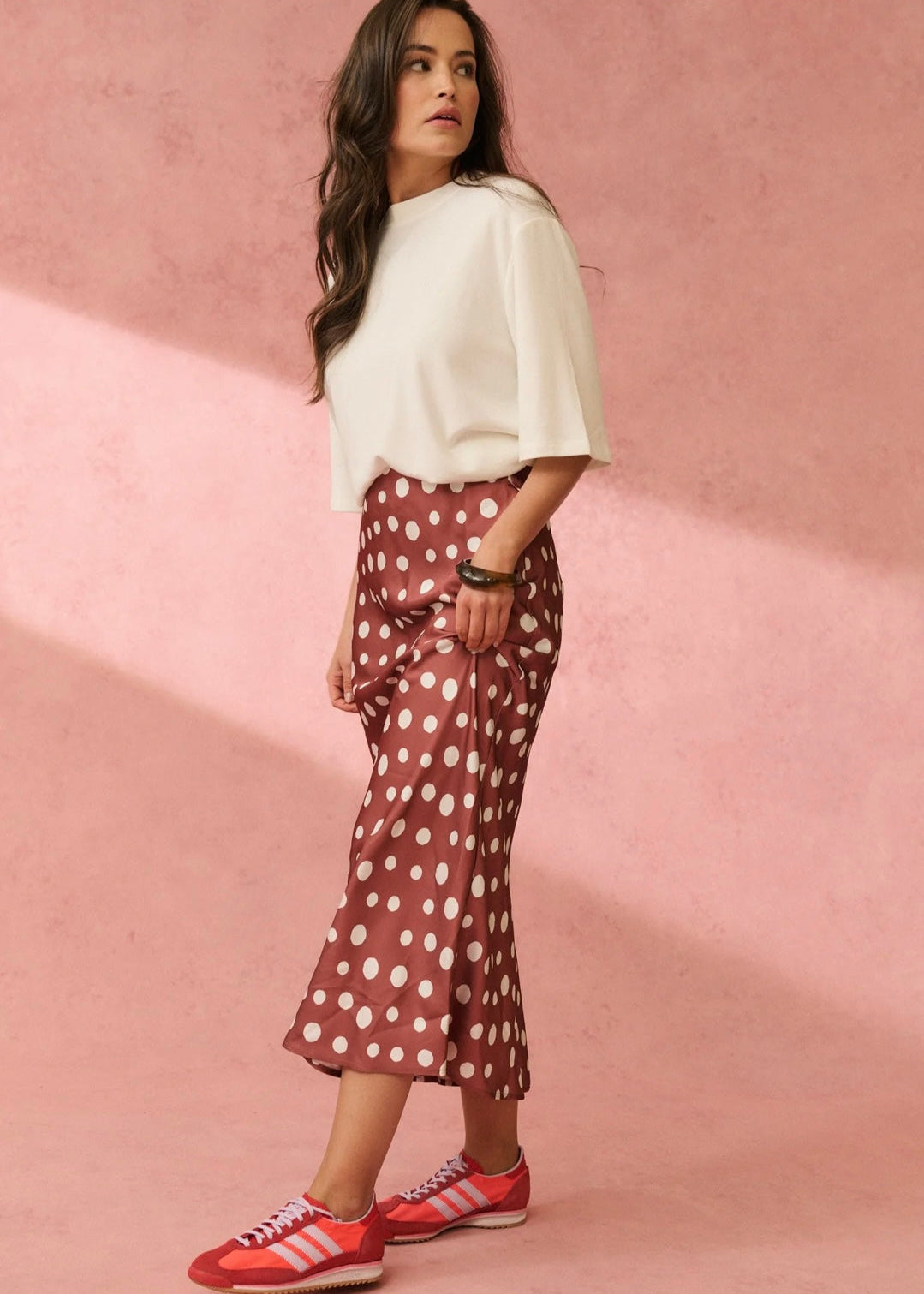 Millie Slip Skirt ~ Rust Spot