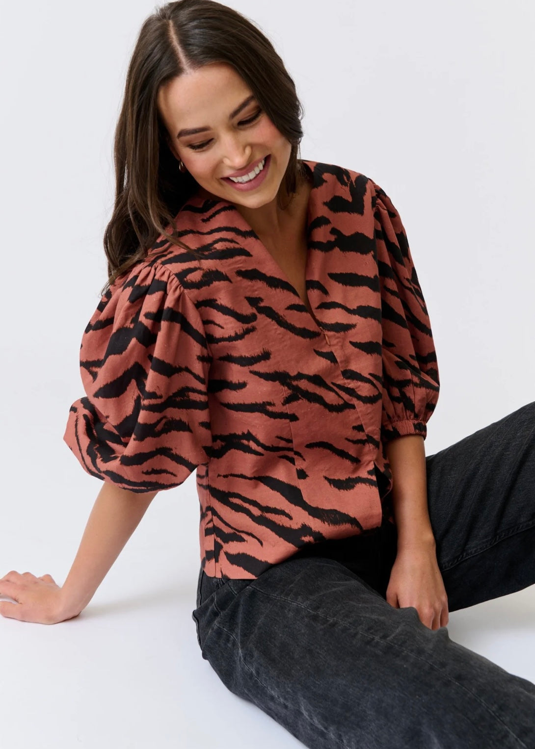 Cypres Top ~ Zebra