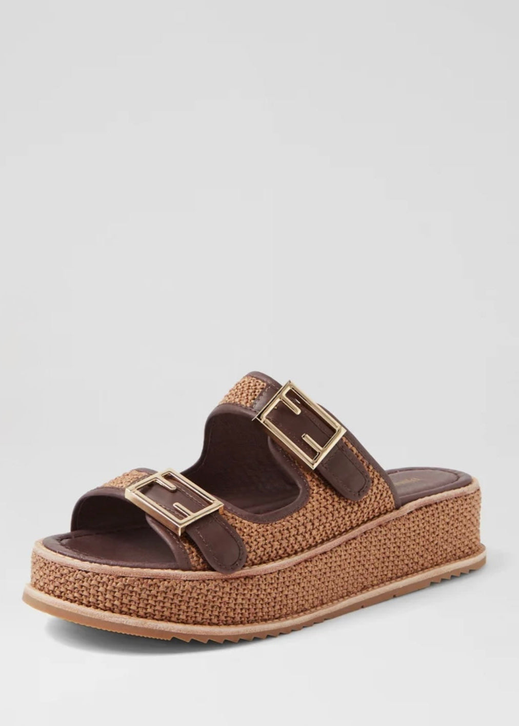 Vexta Leather Sandal ~ Choc Coffee
