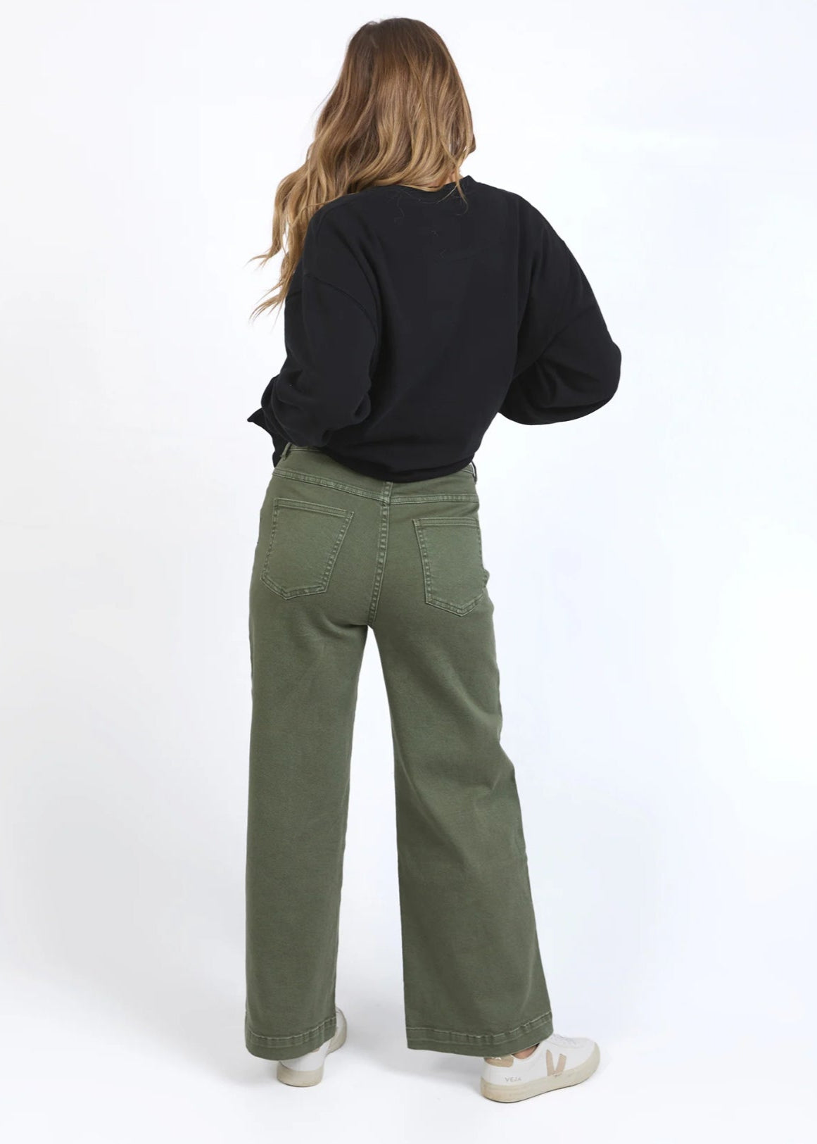Sarah Wide Leg Jean ~ Green