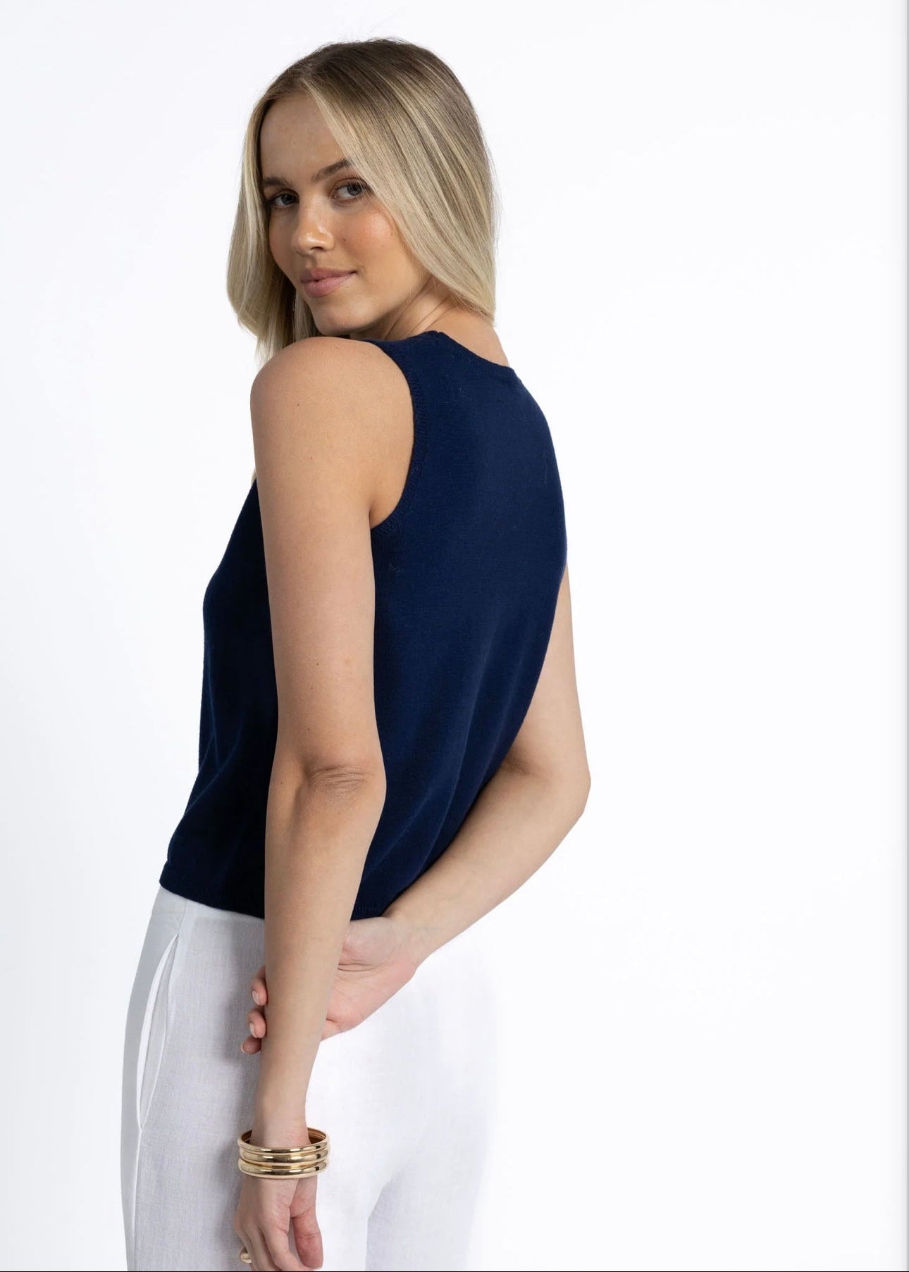 Collette Tank ~ Navy
