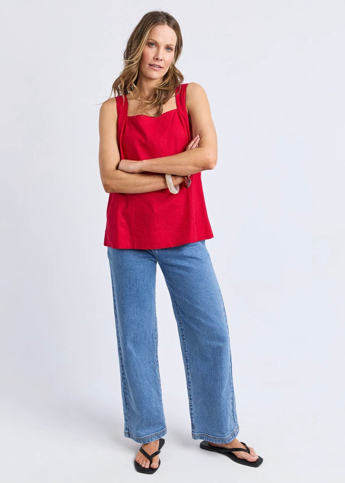 Lourdes Top ~ Crimson