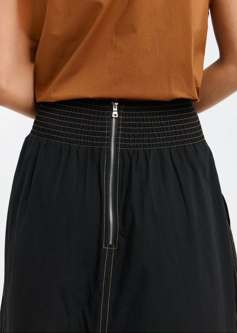 Marion Cotton Skirt ~ Black