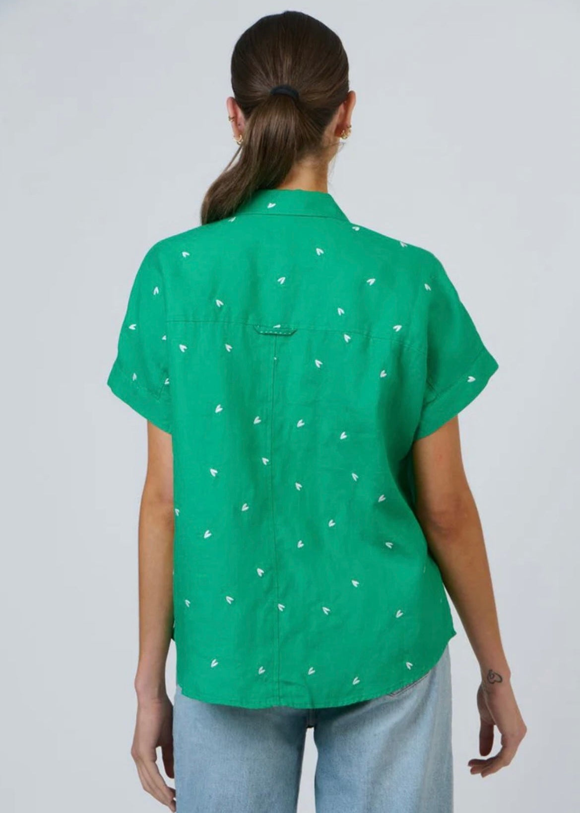 Envie Linen Shirt ~ Green