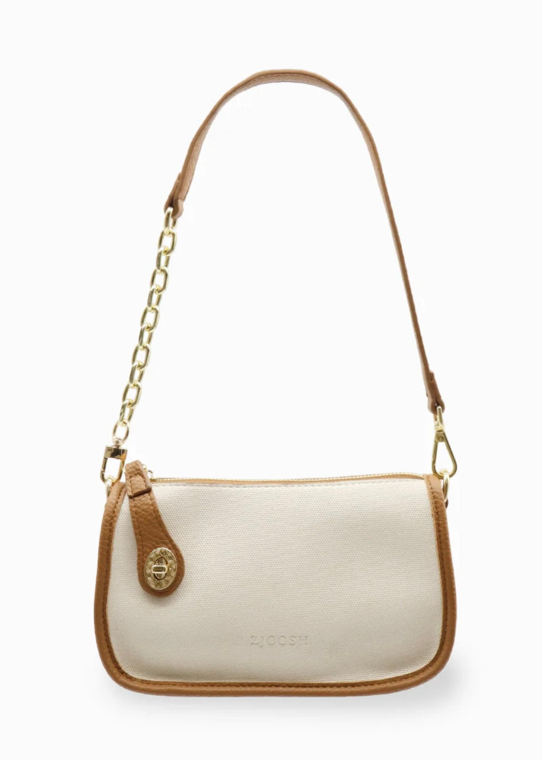 Stacey Bag ~ White/Tan
