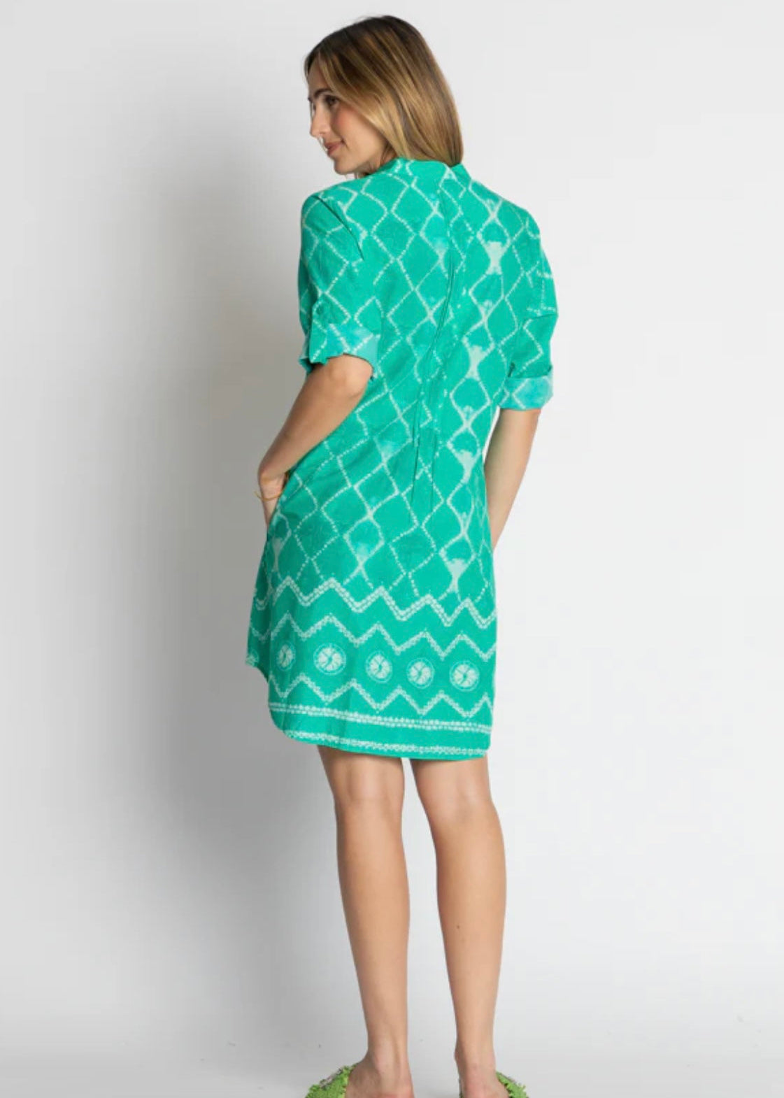 Kumo Tuck Dress ~ Sea