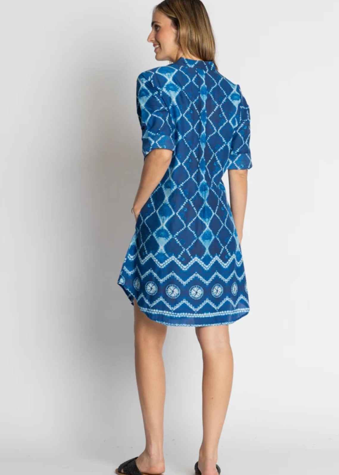 Kumo Tuck Dress ~ Ocean
