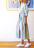 Lottie Dress ~ Fine Stripe Green & White